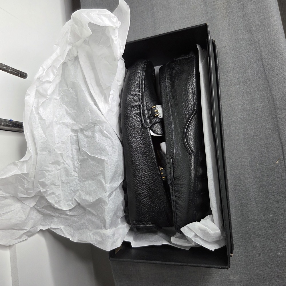 Coach Women's Crosby Black Pebbled Leather Driver Loafers Size 8 NWB - Picture 13 of 13